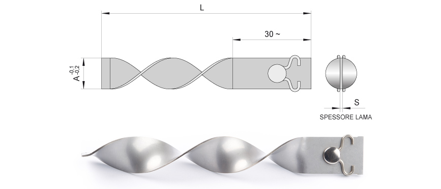 Self-locking baffles with spring