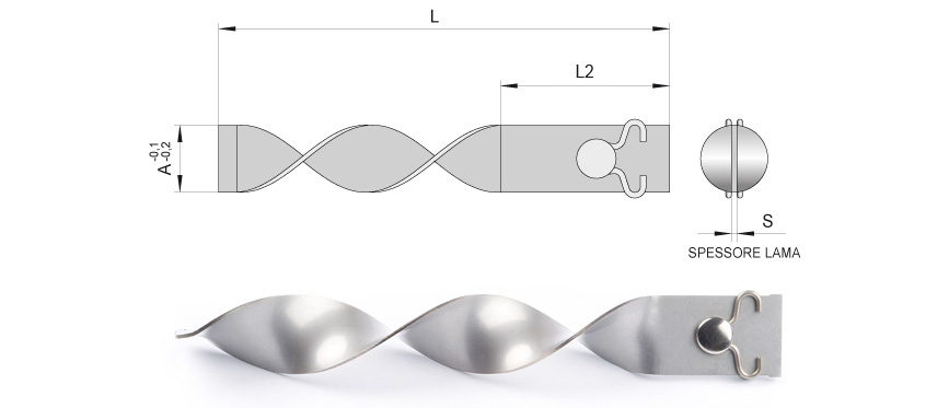 Raffreddatori a lama autobloccanti con molletta - Spirale