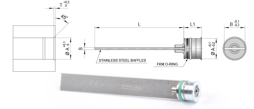 Straight baffles - Set F