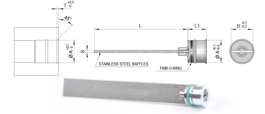 Straight baffles - Set STANDARD