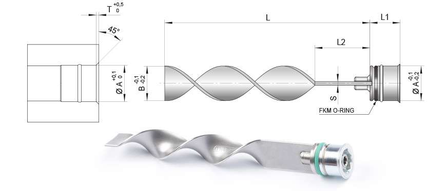 Spiral baffles - Set STANDARD