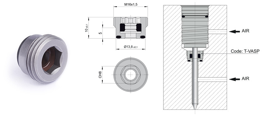 Stem seal for needle valve