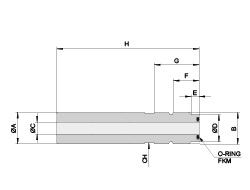 Rod for ejection of cooled inserts